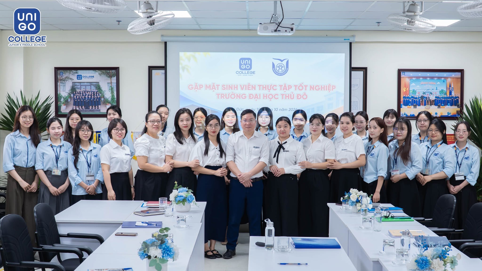 UNIGO GẶP MẶT ĐOÀN SINH VIÊN ĐẠI HỌC THỦ ĐÔ HÀ NỘI THỰC TẬP SƯ PHẠM